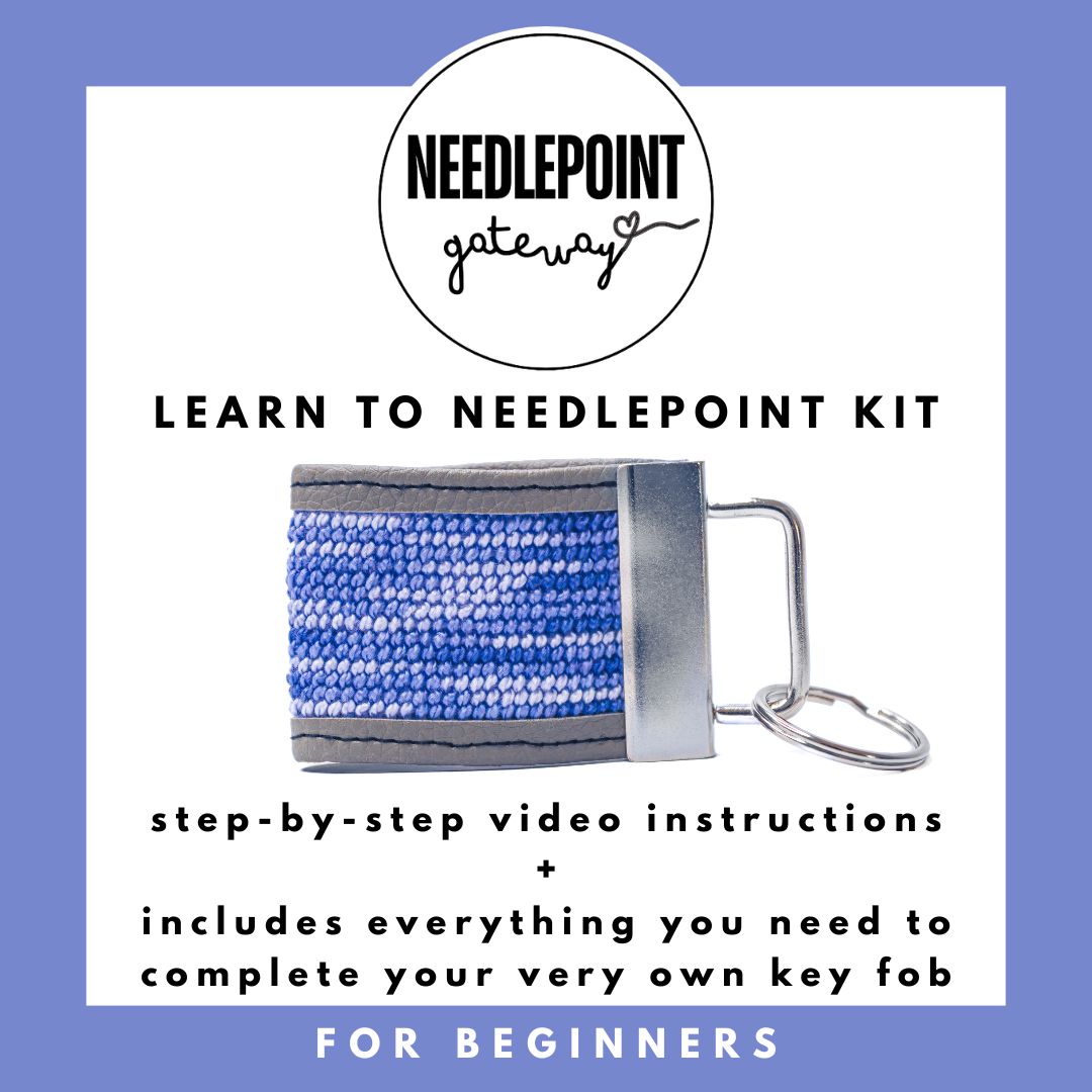 Needlepoint Key Fob Kit - multicolor