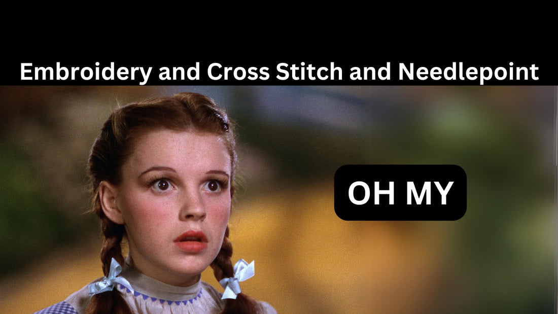 Embroidery vs. Cross Stitch vs. Needlepoint